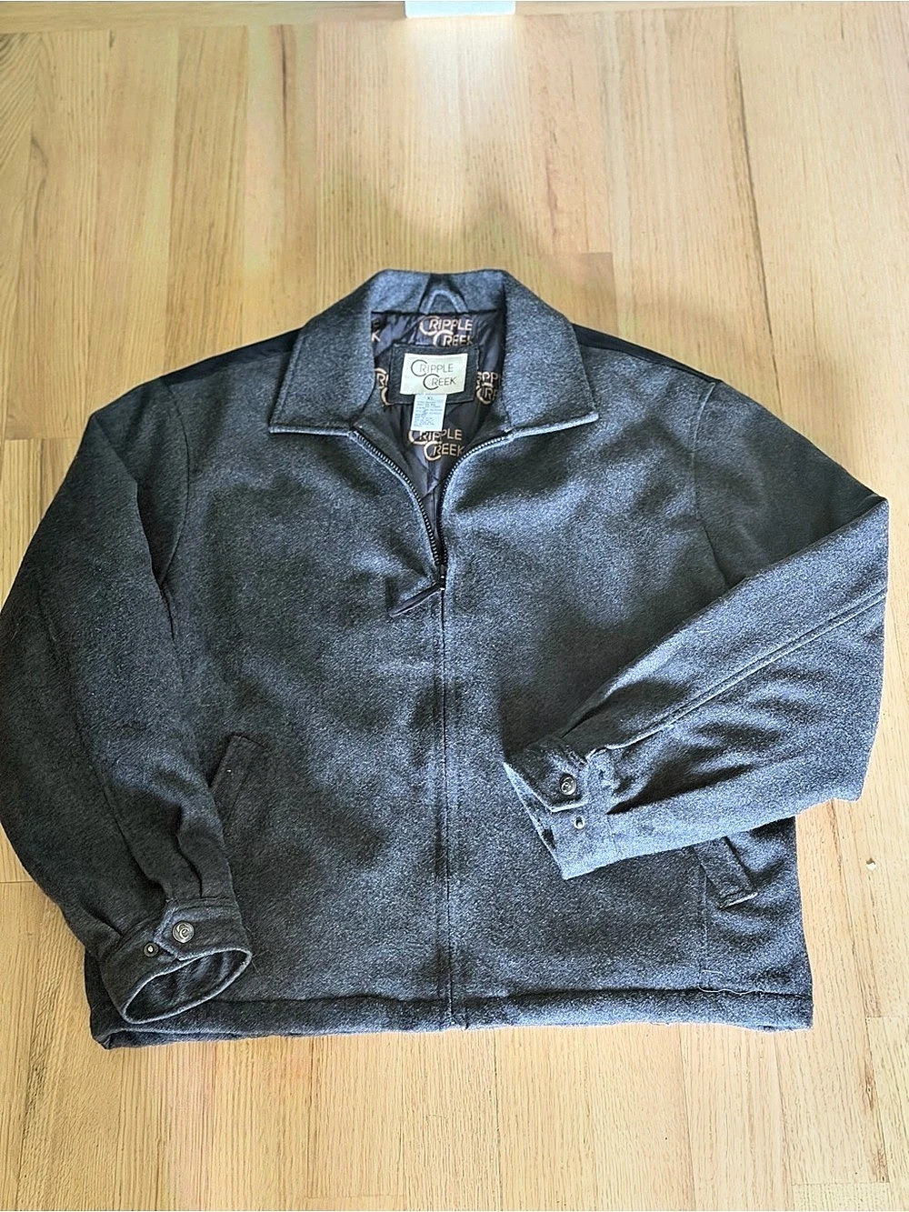 Cripple Creek Men's Wool Black Jacket Size XL Brand New